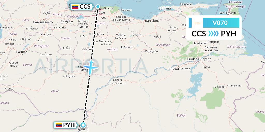 V070 Flight Status Conviasa Caracas to Venezuela (VCV70)