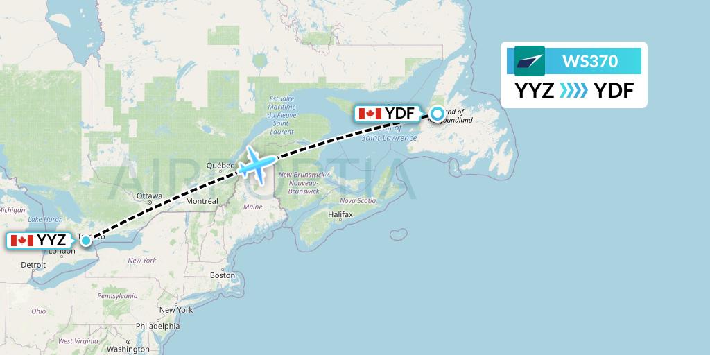 ws370-flight-status-westjet-toronto-to-deer-lake-wja370