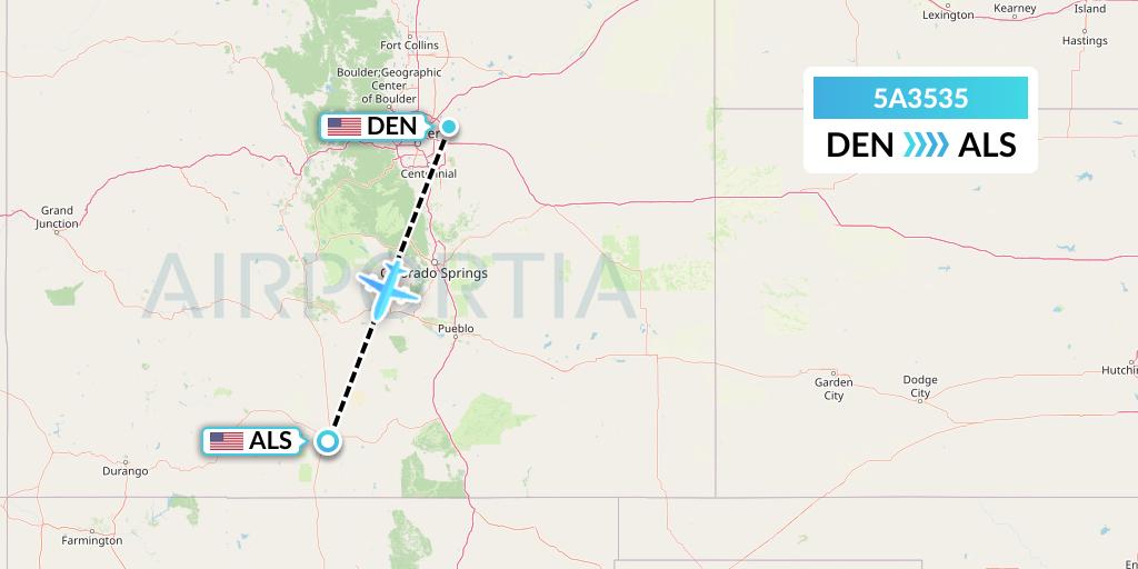 5A3535 Flight Status Alpine Air Express Denver to Alamosa (AIP3535)