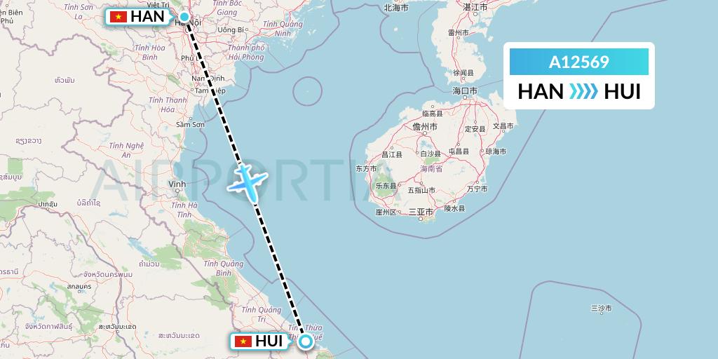 A12569 A.p.g. Distribution Systems Flight Map: Hanoi to Hue
