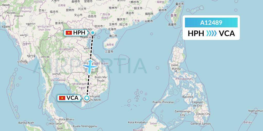 A12489 A.p.g. Distribution Systems Flight Map: Haiphong to Can Tho
