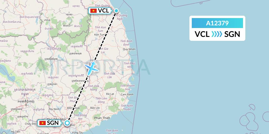 A12379 A.p.g. Distribution Systems Flight Map: Chu Lai to Ho Chi Minh City