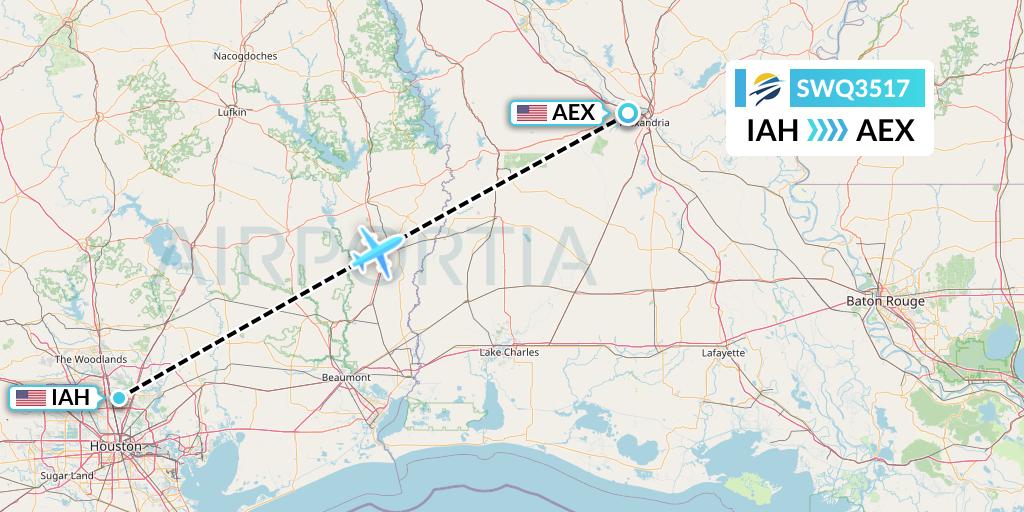 SWQ3517 Flight Status Swift Air Houston to Alexandria (WQ3517)
