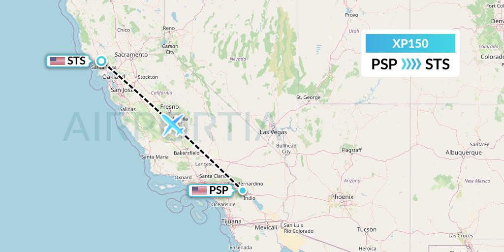 XP150 Flight Status Avelo Airlines Palm Springs to Santa Rosa (VXP150)