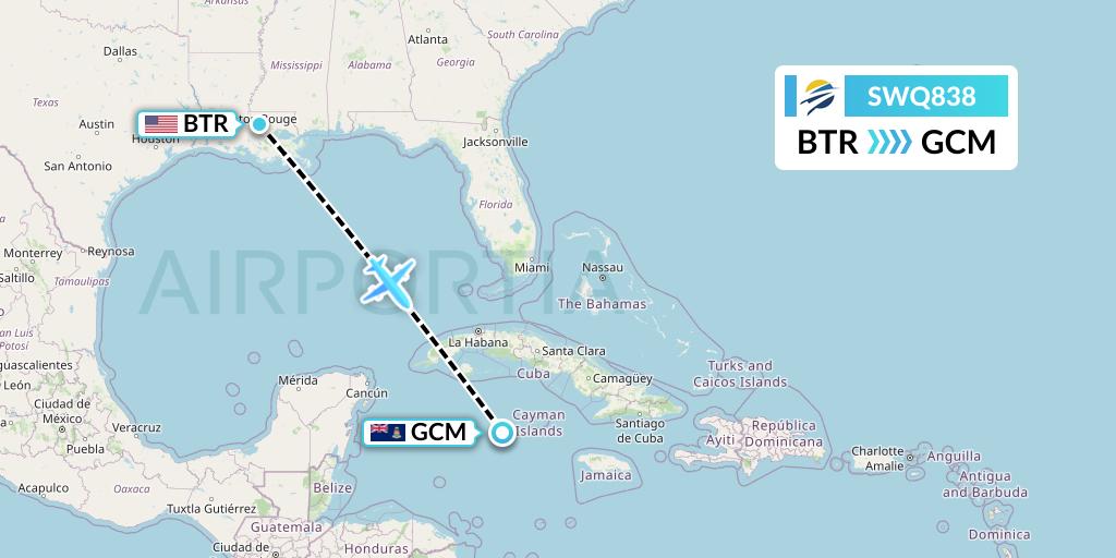 SWQ838 Flight Status Swift Air Baton Rouge to Town (WQ838)