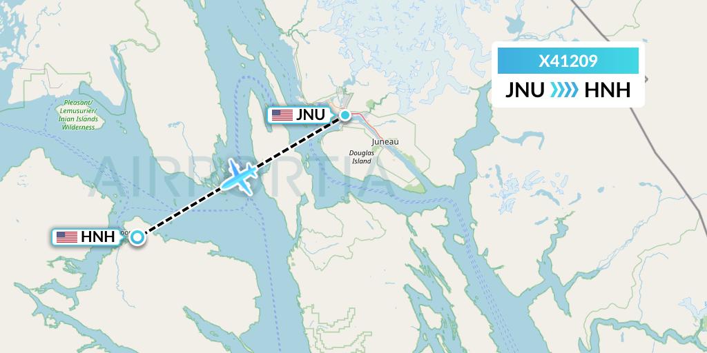 X41209 Flight Status Air Excursions Juneau to Hoonah