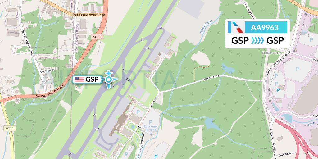 AA9963 Flight Status American Airlines GreenvilleSpartanburg to