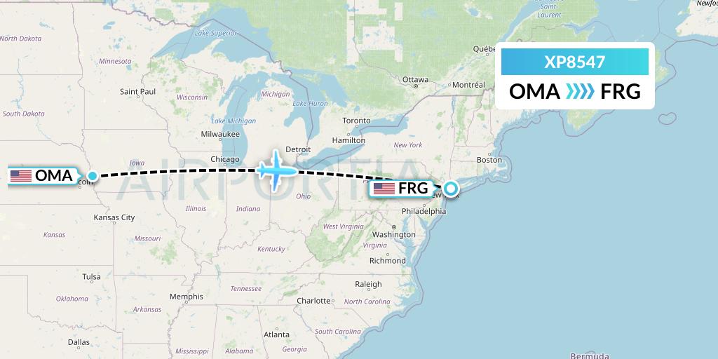 XP8547 Flight Status Avelo Airlines Omaha to Farmingdale (VXP8547)