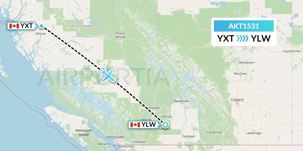 AKT1531 Flight Status Bradley Air Services Limited D/b/a Canadian North Terrace to Kelowna