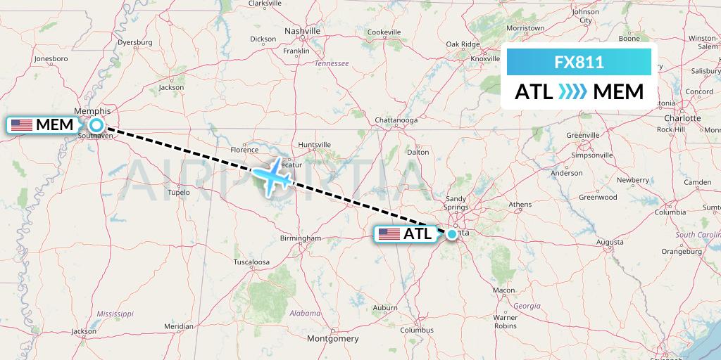 FX811 Flight Status FedEx Atlanta to Memphis (FDX811)