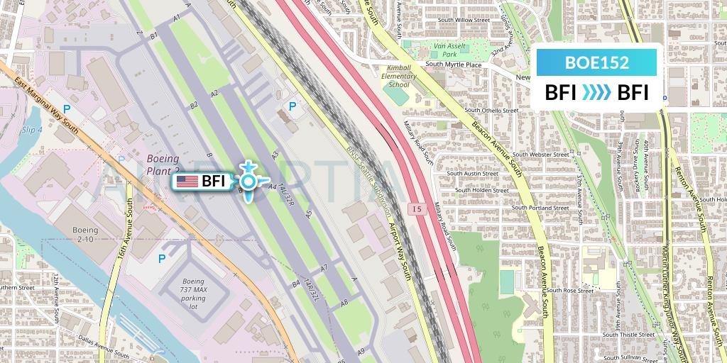 BOE152 Flight Status Boeing Seattle to Seattle