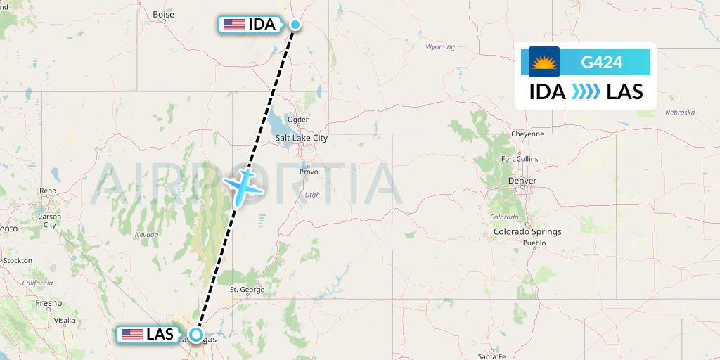 G424 Flight Status Allegiant Air Idaho Falls to Las Vegas (AAY24)