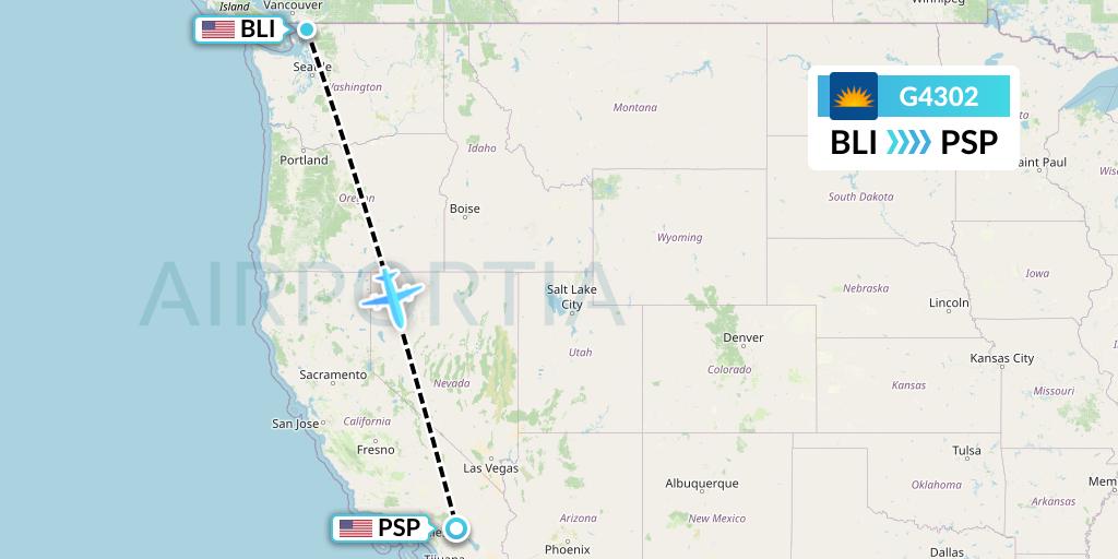 G4302 Flight Status Allegiant Air Bellingham to Palm Springs (AAY302)