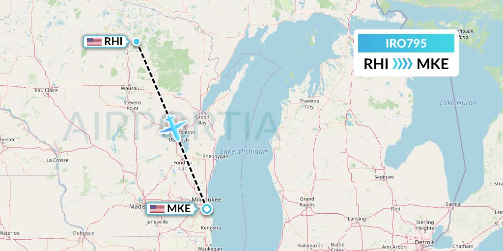 IRO795 Flight Status CSA Air Rhinelander to Milwaukee