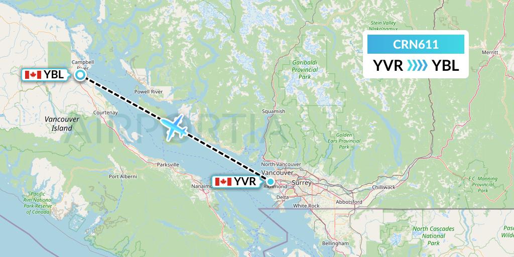 CRN611 Flight Status Aerocaribbean Vancouver to Campbell River