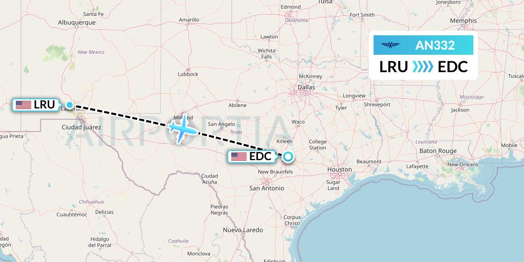 AN332 Flight Status Advanced Air: Las Cruces to Austin (WSN332)