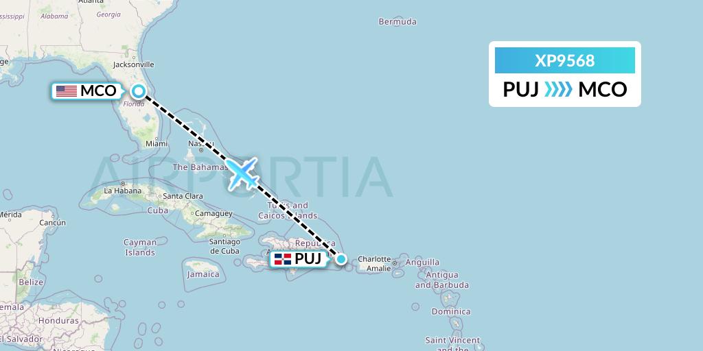 XP9568 Flight Status Avelo Airlines Punta Cana to Orlando (VXP9568)