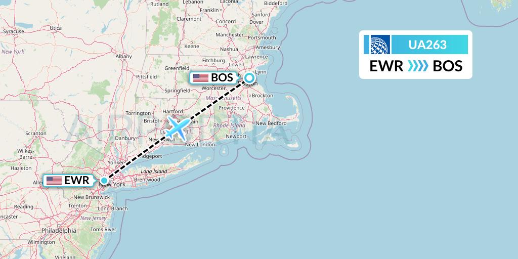 UA263 Flight Status United Airlines New York to Boston (UAL263)