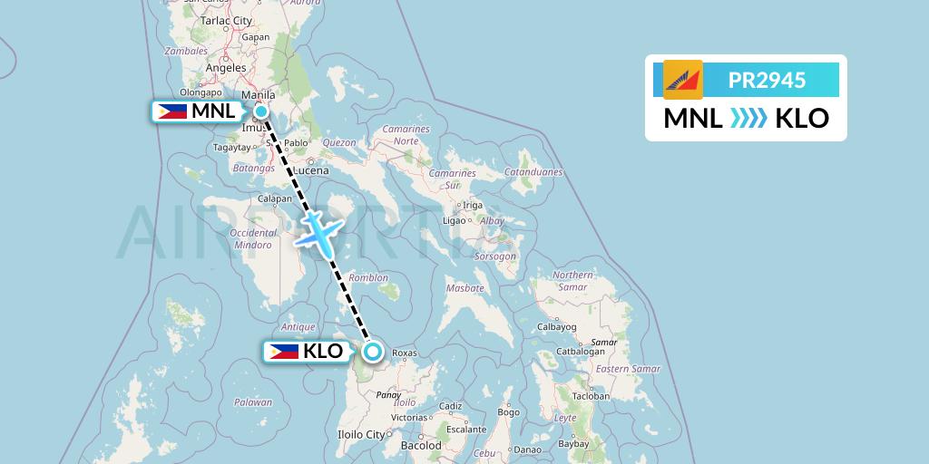 PR2945 Flight Status Philippine Airlines Manila to Kalibo (PAL2945)
