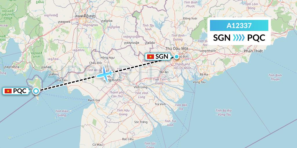 A12337 A.p.g. Distribution Systems Flight Map: Ho Chi Minh City to Phu Quoc