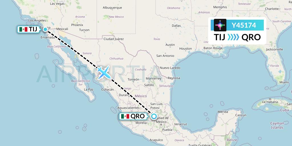 Y45174 Flight Status Volaris Tijuana to Queretaro (VOI5174)