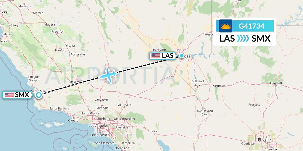 G41734 Flight Status Allegiant Air Las Vegas to Santa Maria (AAY1734)