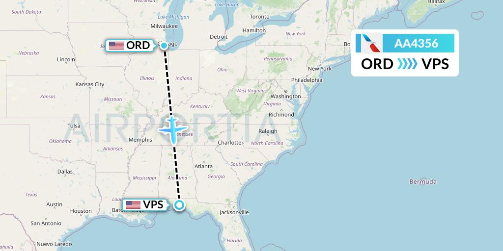 AA4356 Flight Status American Airlines Chicago to Valparaiso (AAL4356)
