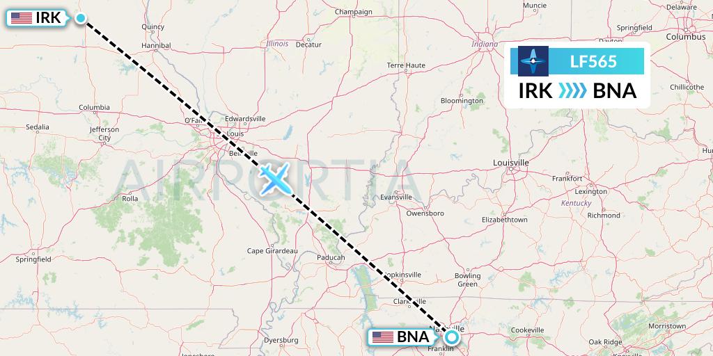 LF565 Flight Status Corporate Flight Management Kirksville to