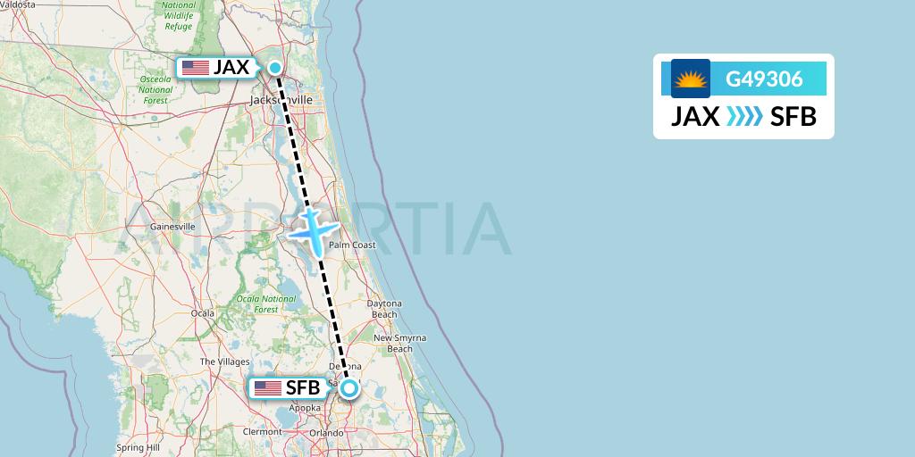 G49306 Flight Status Allegiant Air Jacksonville to Orlando (AAY9306)