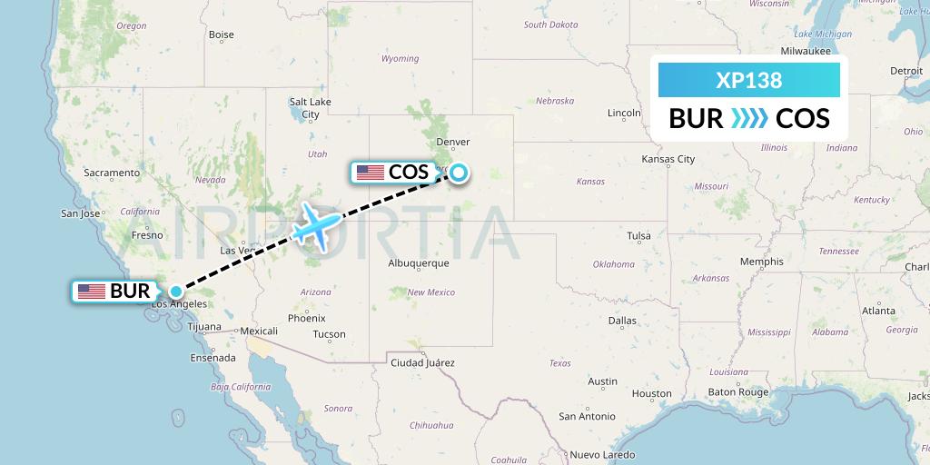 XP138 Flight Status Avelo Airlines Burbank to Colorado Springs (VXP138)