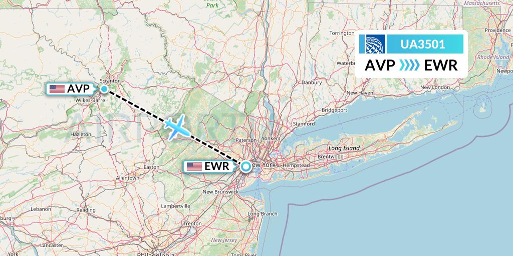 UA3501 Flight Status United Airlines Avoca to New York (UAL3501)