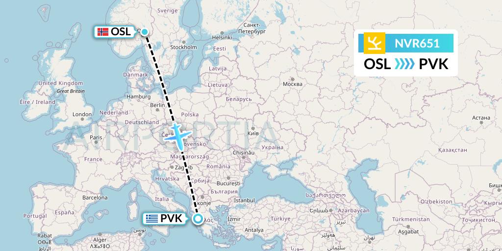 NVR651 Flight Status Novair Oslo to Preveza (N9651)