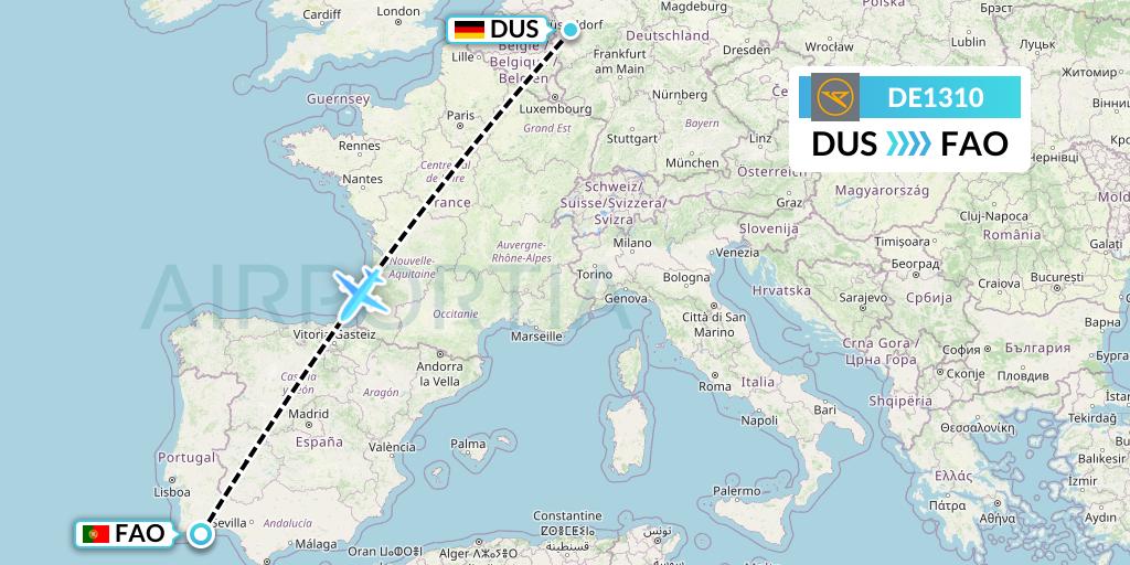 DE1310 Flight Status Condor Dusseldorf to Faro (CFG1310)
