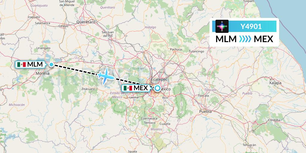 Y4901 Flight Status Volaris Morelia to Mexico City (VOI901)