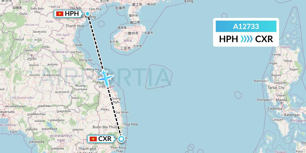 A12733 A.p.g. Distribution Systems Flight Map: Haiphong to Nha Trang