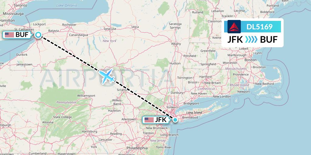 DL5169 Flight Status Delta Air Lines New York to Buffalo (DAL5169)
