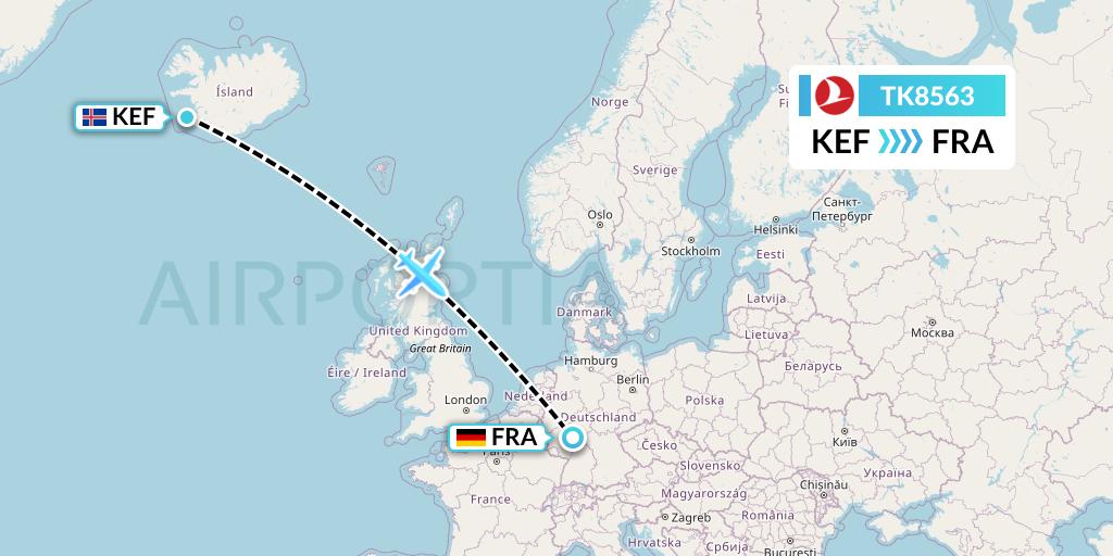 Flug Von Reykjavik Nach Frankfurt Heute Ankunft