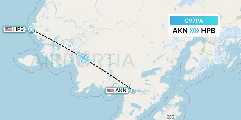 GV7PA Flight Status Grant Aviation King Salmon to Hooper Bay (GUN7PA)