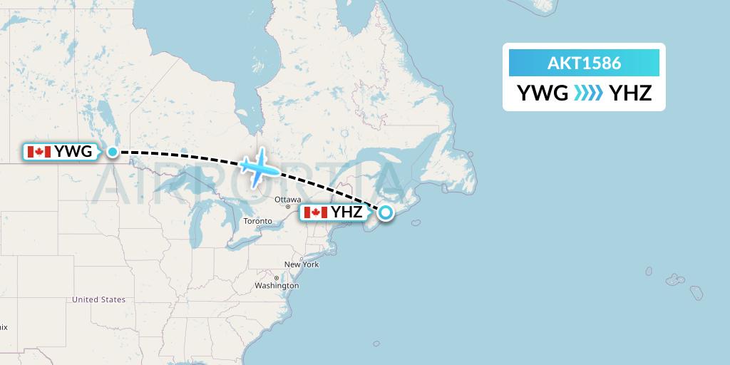 AKT1586 Flight Status Bradley Air Services Limited D/b/a Canadian North Winnipeg to Halifax