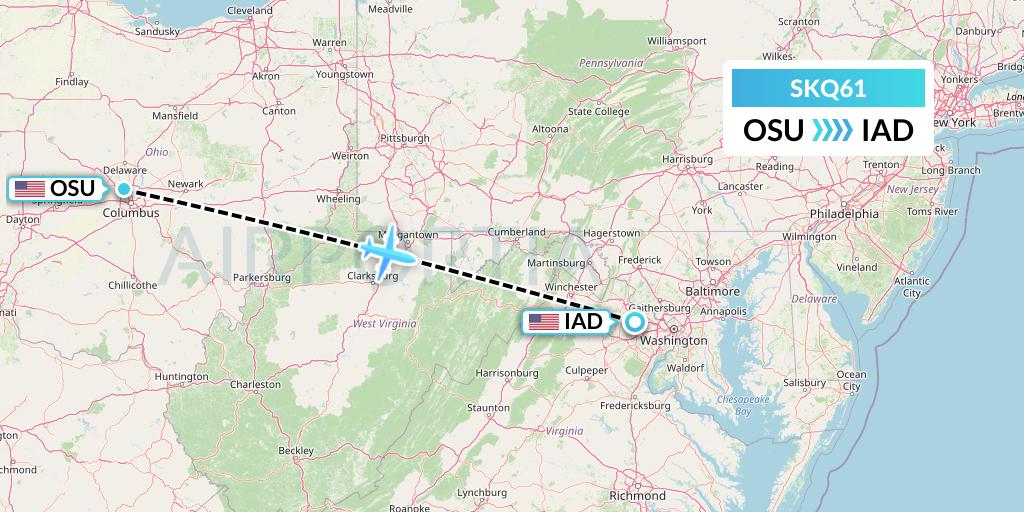 SKQ61 Flight Status Labcorp Columbus to Washington
