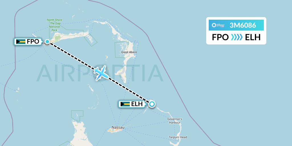 3M6086 Flight Status Silver Airways Freeport to North Eleuthera (SIL6086)