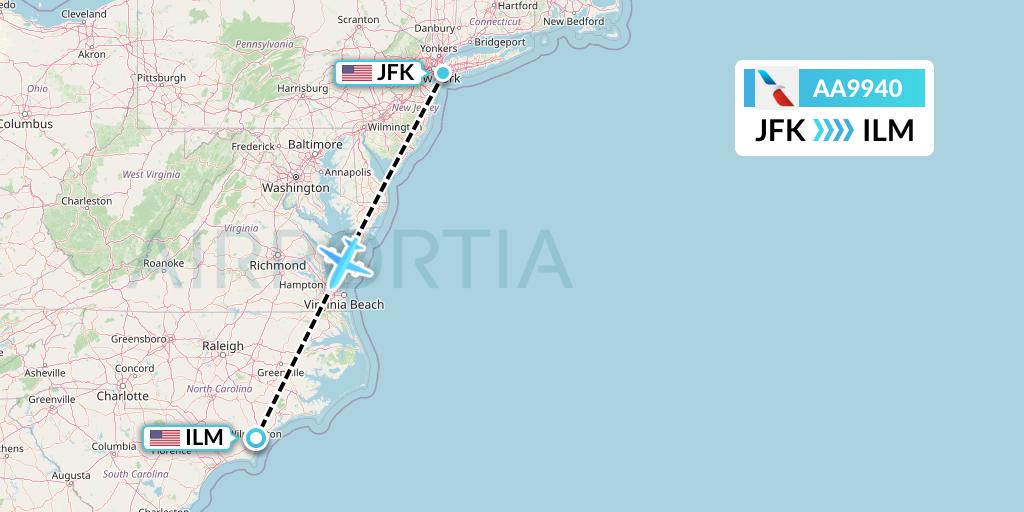AA9940 Flight Status American Airlines New York to Wilmington (AAL9940)
