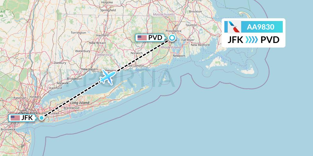 AA9830 Flight Status American Airlines New York to Providence (AAL9830)