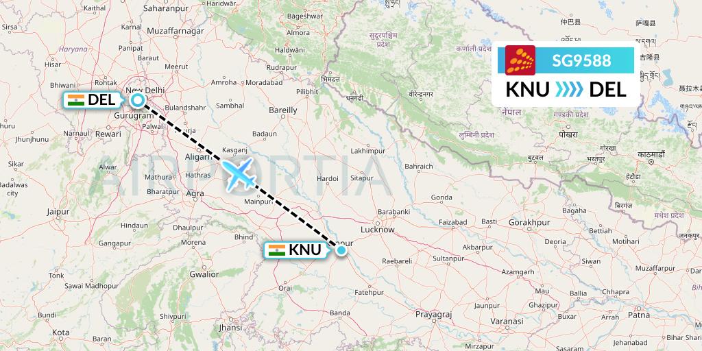 SG9588 Flight Status SpiceJet India to Delhi (SEJ9588)