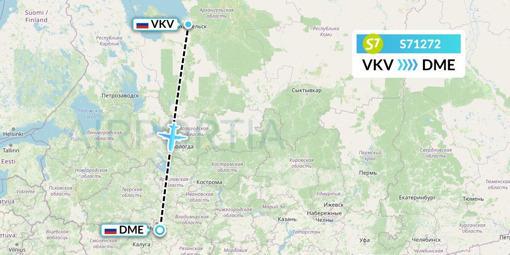 S71272 Flight Status S7 Airlines Kemerovo to Moscow (SBI1272)