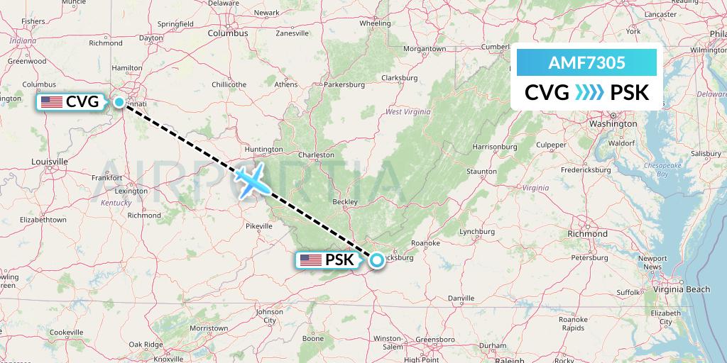 AMF7305 Flight Status Ameriflight Cincinnati to Dublin