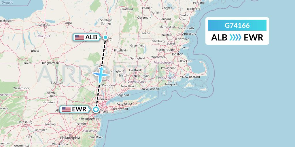 G74166 Flight Status GoJet Albany to New York (GJS4166)