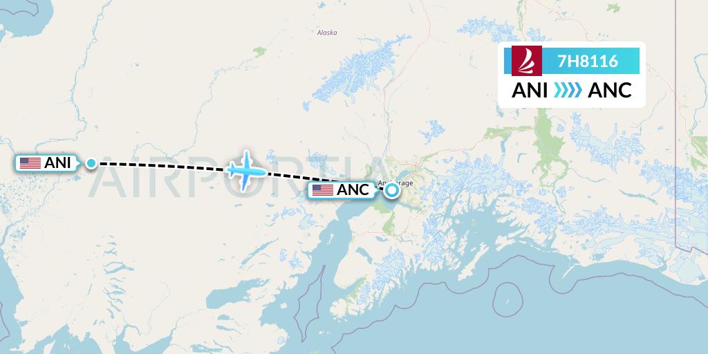 7H8116 Flight Status Ravn Alaska Aniak to Anchorage (RVF8116)