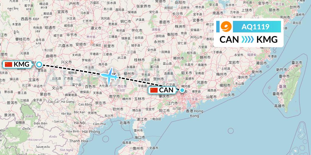 aq1119-flight-status-9-air-guangzhou-to-kunming-jyh1119
