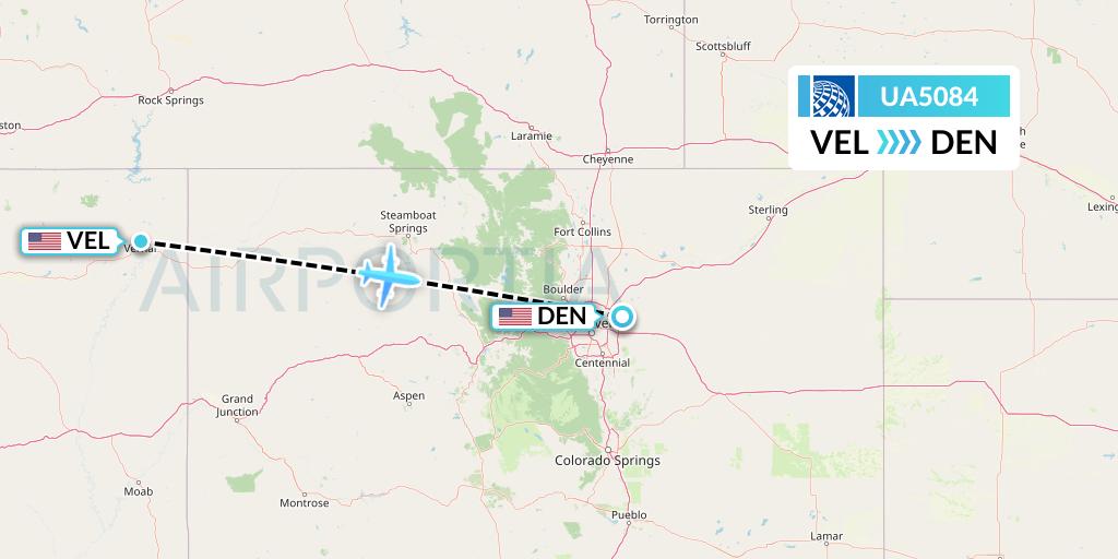 UA5084 Flight Status United Airlines Vernal to Denver (UAL5084)